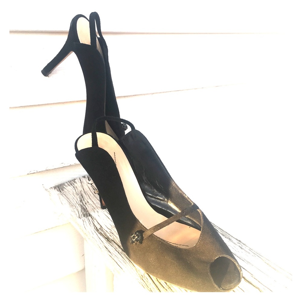 •Kate Spade• ♠️ Suede Slingback Peeptoe